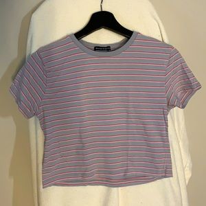 BRANDY MELVILLE Stripe Crop Top
